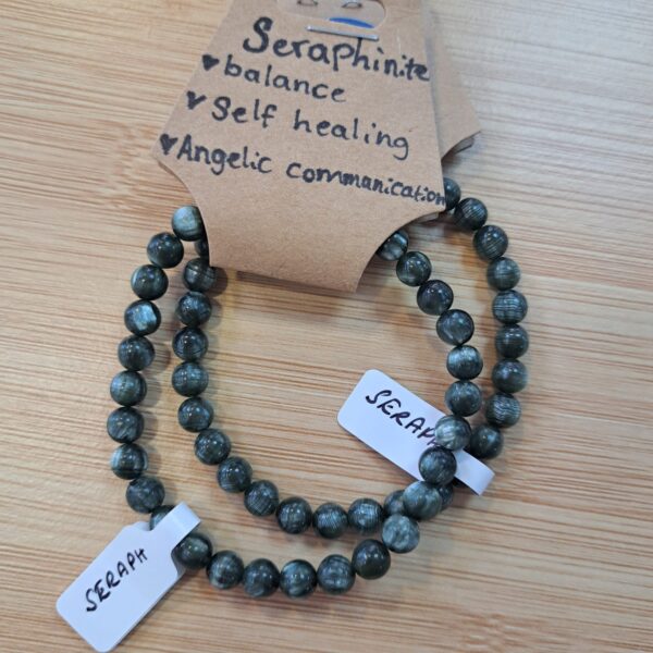 Seraphinite Small Bead Bracelet - Image 2