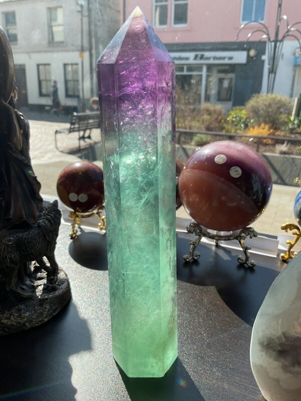 ‘Watermelon’ Large Fluorite Tower