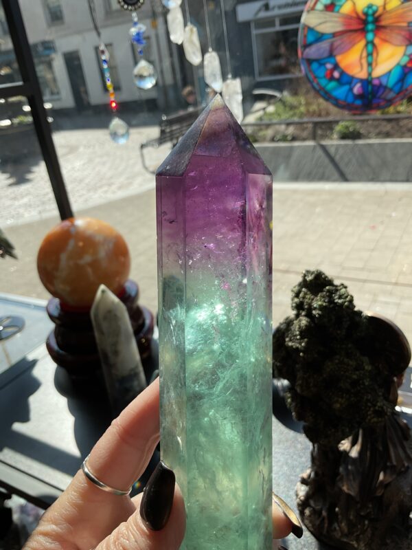 ‘Watermelon’ Large Fluorite Tower - Image 3