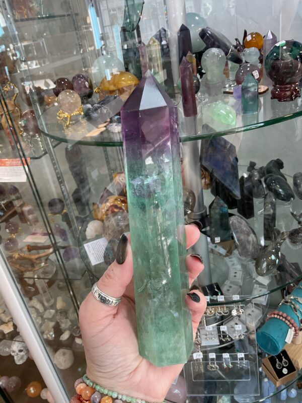 ‘Watermelon’ Large Fluorite Tower - Image 5