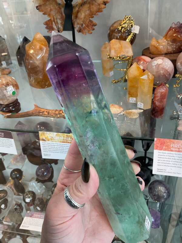‘Watermelon’ Large Fluorite Tower - Image 6