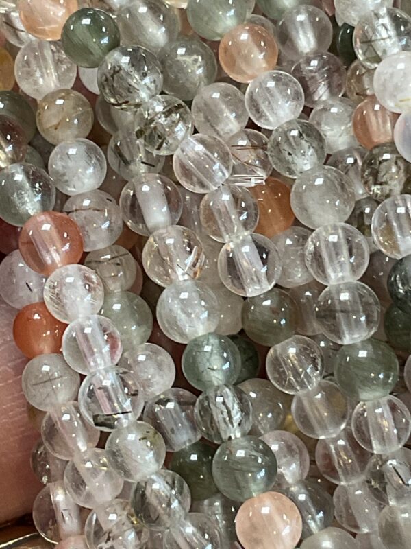 4mm ‘Rabbit Hair’ Rutile Quartz Bead Bracelet