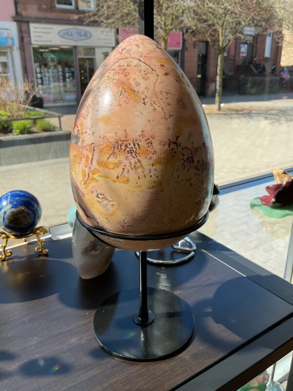 Large Picture Jasper Egg in Stand - Image 7