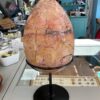 Large Picture Jasper Egg in Stand