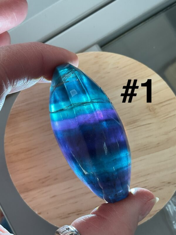 Rainbow Fluorite Chunky Palm Stone - Image 3