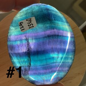 Rainbow Fluorite Chunky Palm Stone