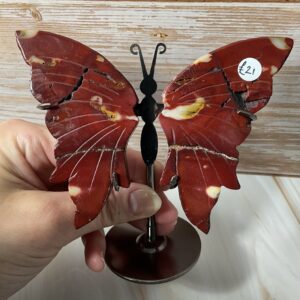 Mookaite Jasper Butterfly on Stand