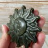 Golden Obsidian Sun & Moon Carving - Image 3