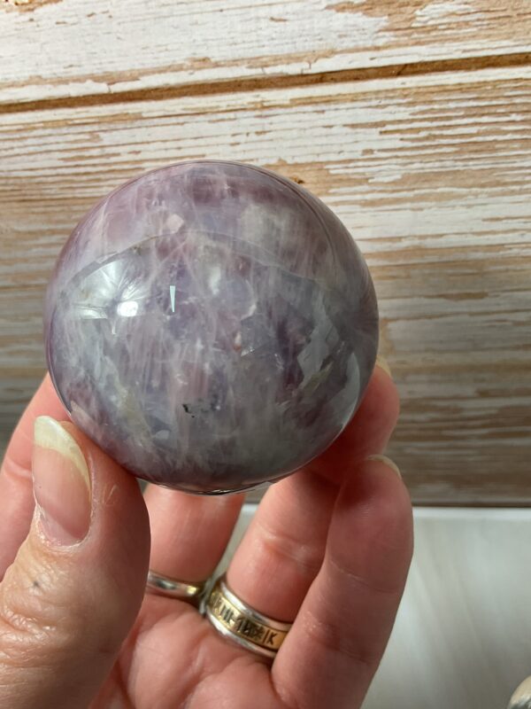 Lavender Rose Quartz Sphere - Image 2