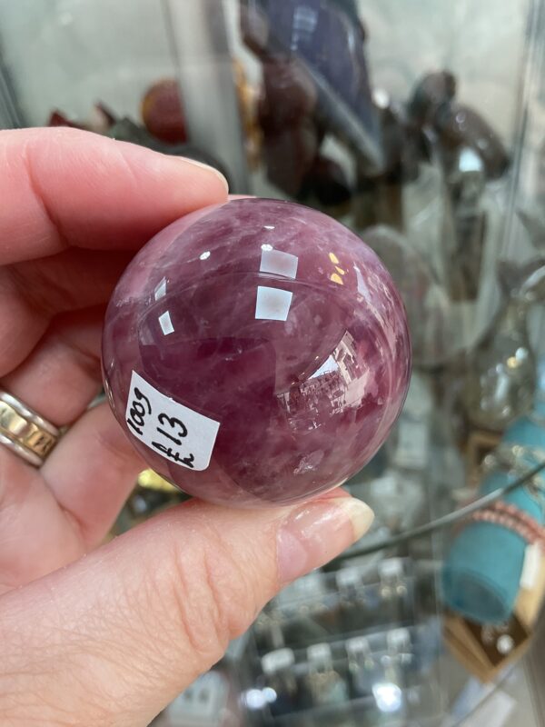 Lavender Rose Quartz Sphere - Image 5