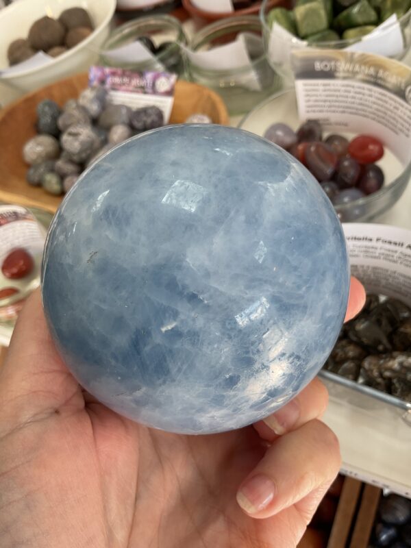 Blue Calcite Sphere - Image 5
