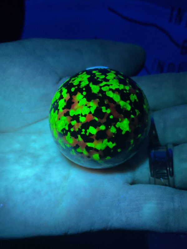 Willemite, Franklinite & Calcite Sphere - Image 5