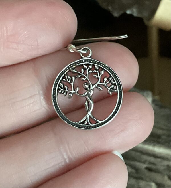 Sterling Silver Tree of Life Earrings - Image 3