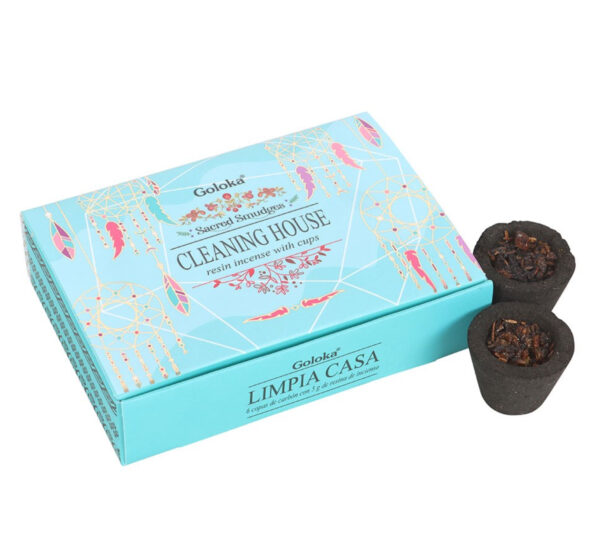 Goloka Cleaning House Resin Incense Smudge Cups