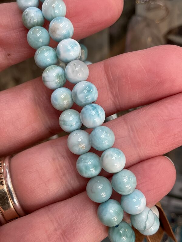 Larimar Bead Bracelet A-Grade