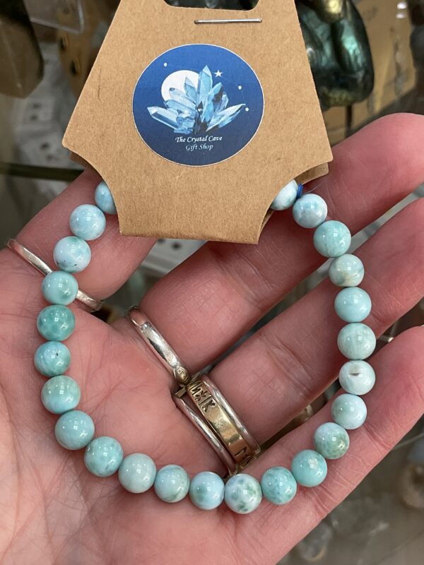 Larimar Bead Bracelet A-Grade - Image 3