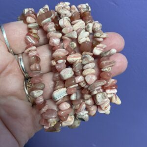 Rhodochrosite Chip Bracelet