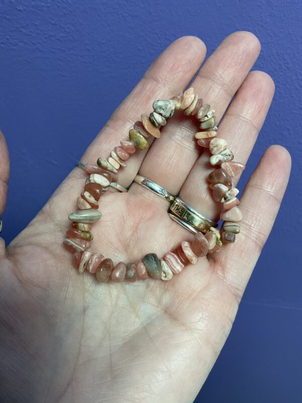 Rhodochrosite Chip Bracelet - Image 3