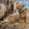 Chocolate Calcite Dragon on Castle Carving - Image 4