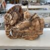 Chocolate Calcite Dragon on Castle Carving - Image 10