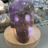 Amethyst and Agate Skull Carving - Image 9
