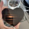 Midnight Lace Obsidian Heart Carving
