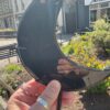 Midnight Lace Obsidian Crescent Moon on Stand - Image 5
