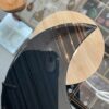 Midnight Lace Obsidian Crescent Moon on Stand