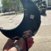 Midnight Lace Obsidian Crescent Moon on Stand - Image 5