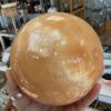 Extra Large Orange Calcite Sphere - Image 5