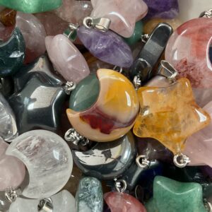 Mixed Stars & Moons Pendants