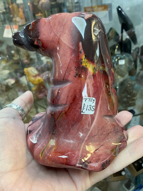 Large Mookaite Jasper Witch’s Hat Carving - Image 5