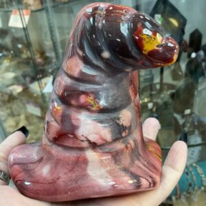 Large Mookaite Jasper Witch’s Hat Carving