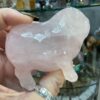 Rose Quartz Piggy Carving - Image 7