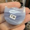 Blue Lace Agate Cat Head Carving - Image 3
