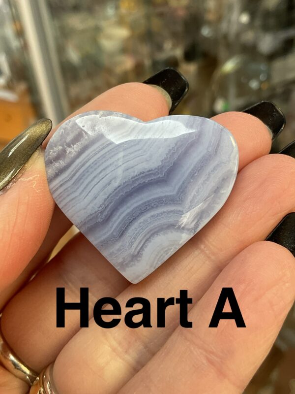 Blue Lace Agate Heart