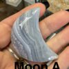 Blue Lace Agate Crescent Moon Carving - Image 2