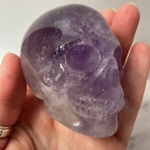 Amethyst Skull Carving