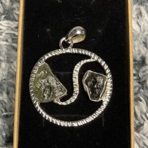 Moldavite Sterling Silver Pendant