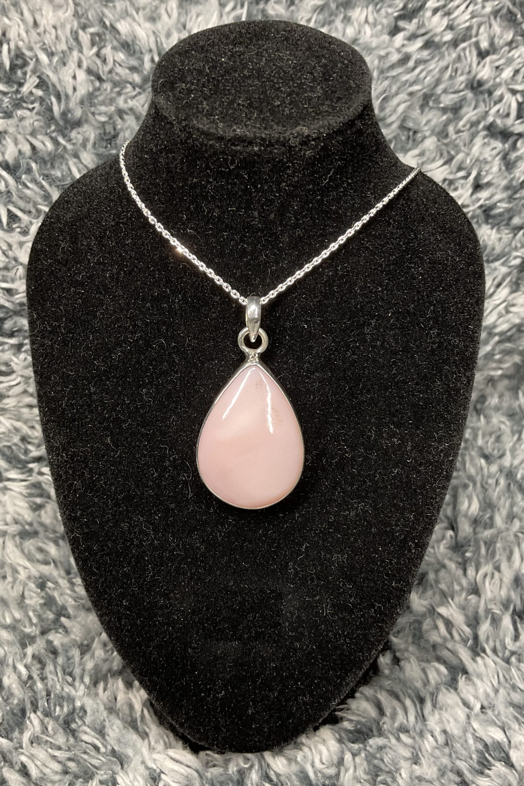 Sterling Silver Peruvian Pink Opal Pendant - Image 2