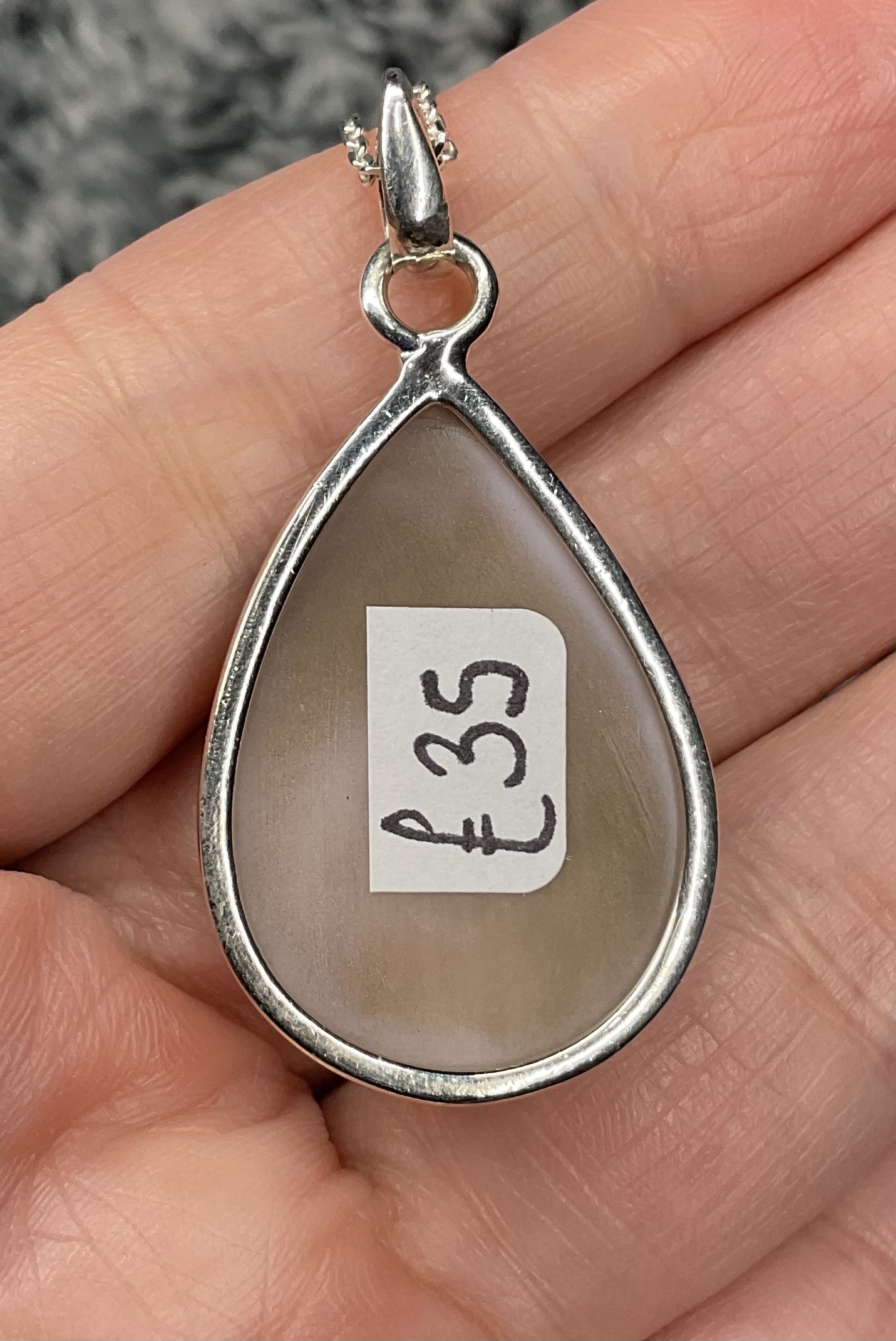 Sterling Silver Peruvian Pink Opal Pendant - Image 8