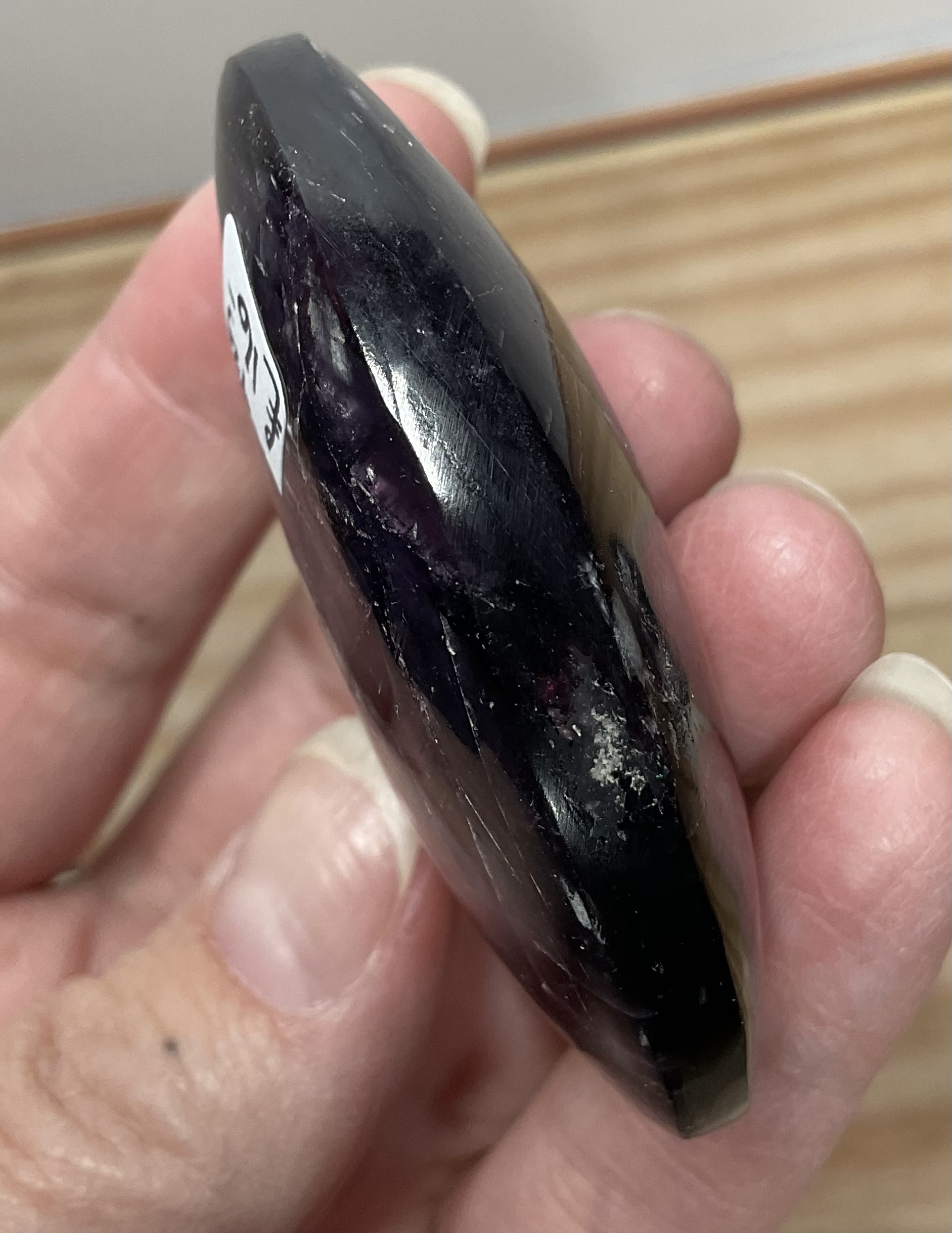 Purple Mica (Gemmy Lepidolite) Palm Stone - Image 8