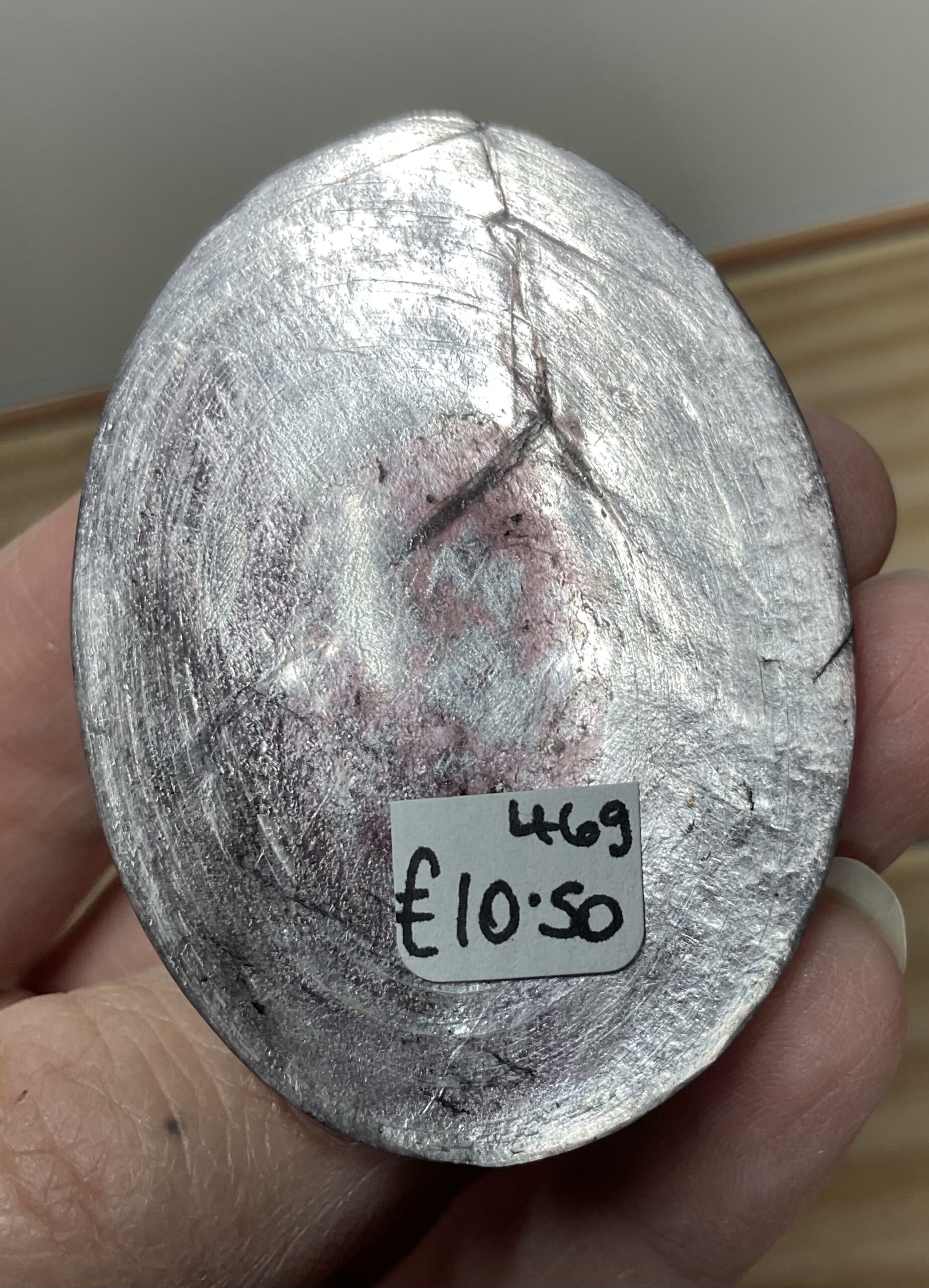 Purple Mica (Gemmy Lepidolite) Palm Stone - Image 10