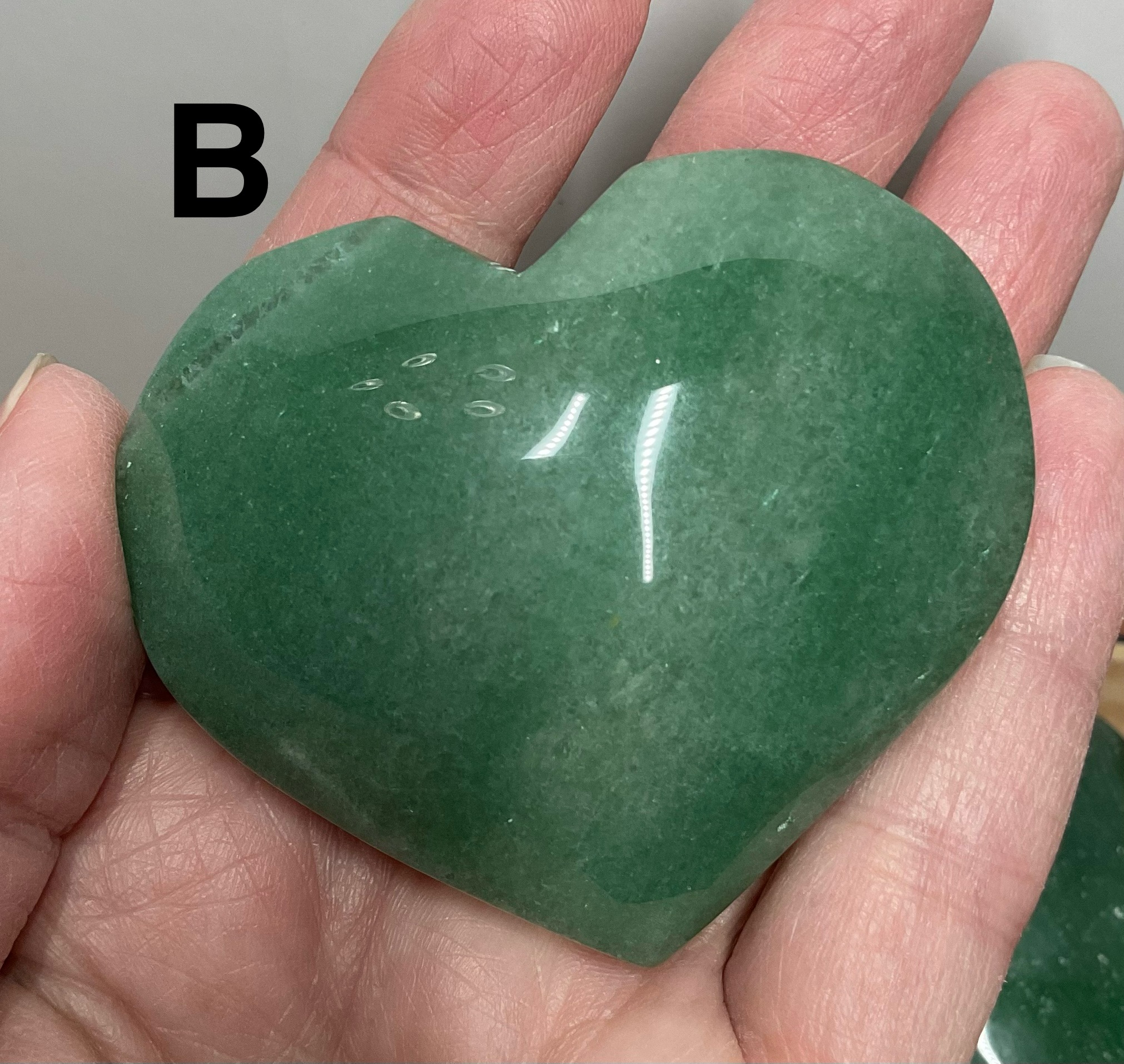 Green Aventurine Heart Palm Stone - Image 6