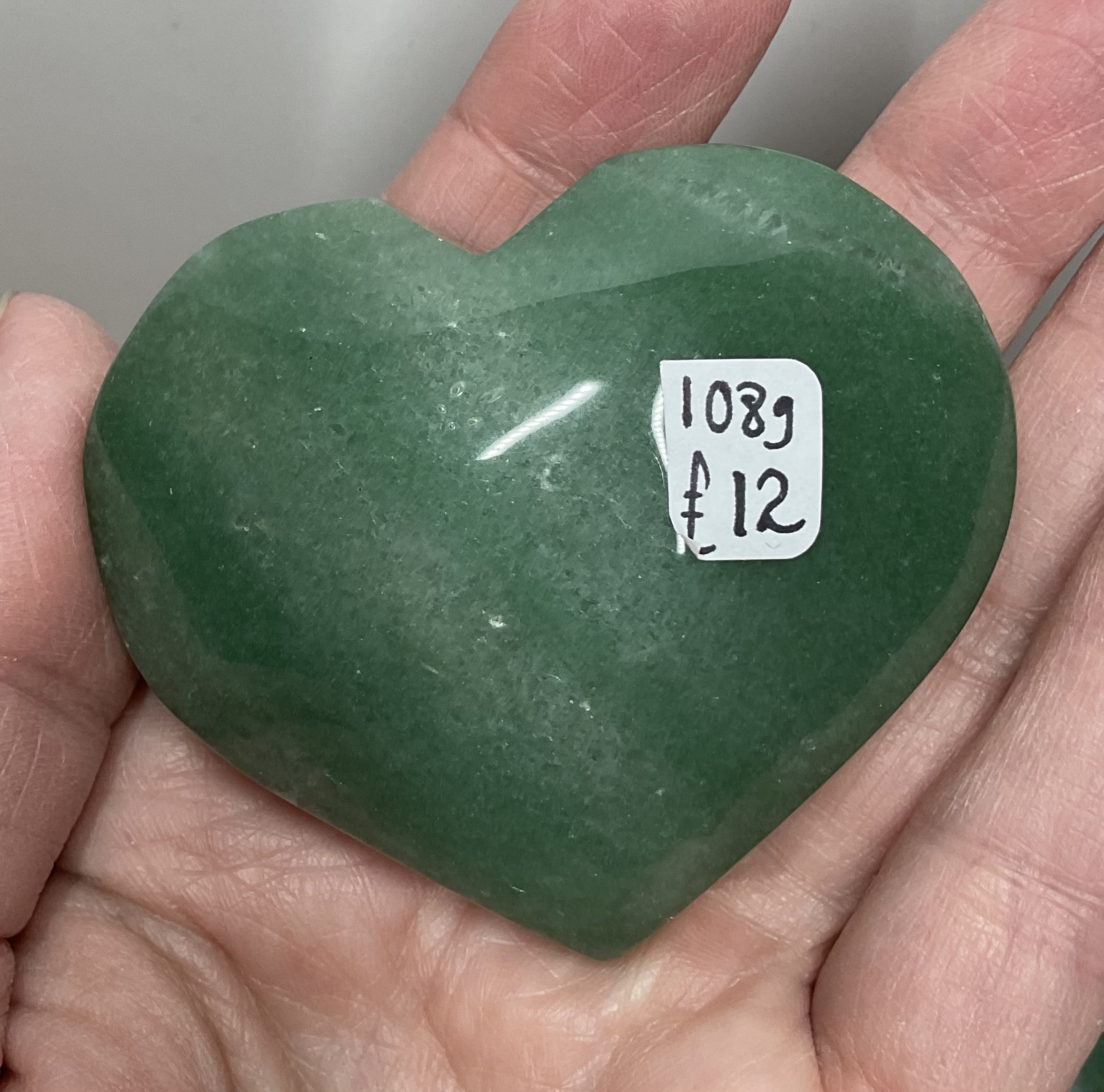 Green Aventurine Heart Palm Stone - Image 7