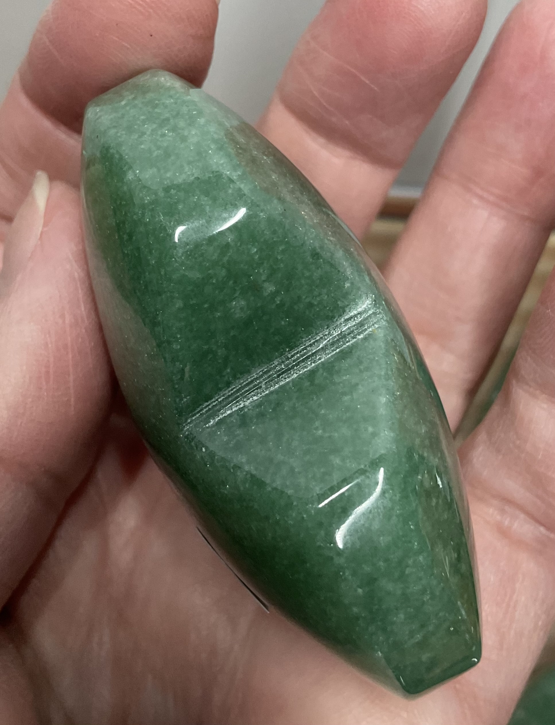 Green Aventurine Heart Palm Stone - Image 14