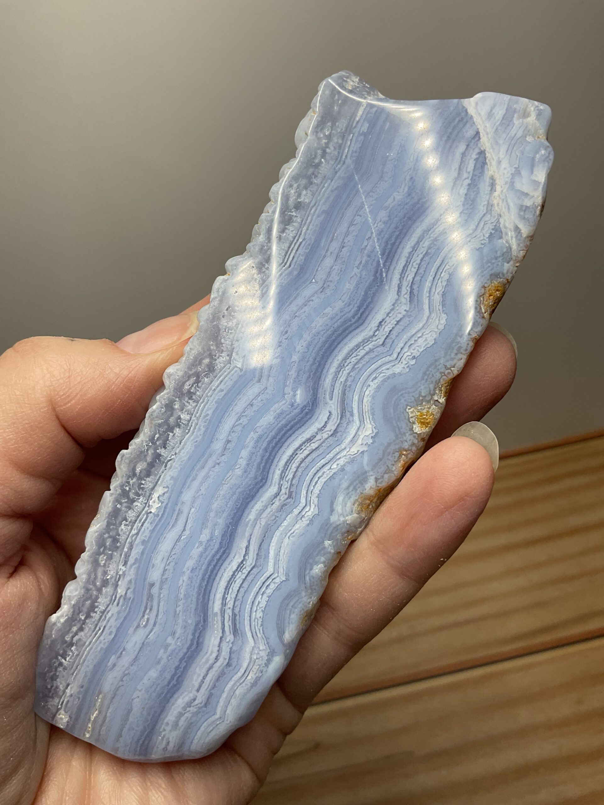Blue Lace Agate Slice