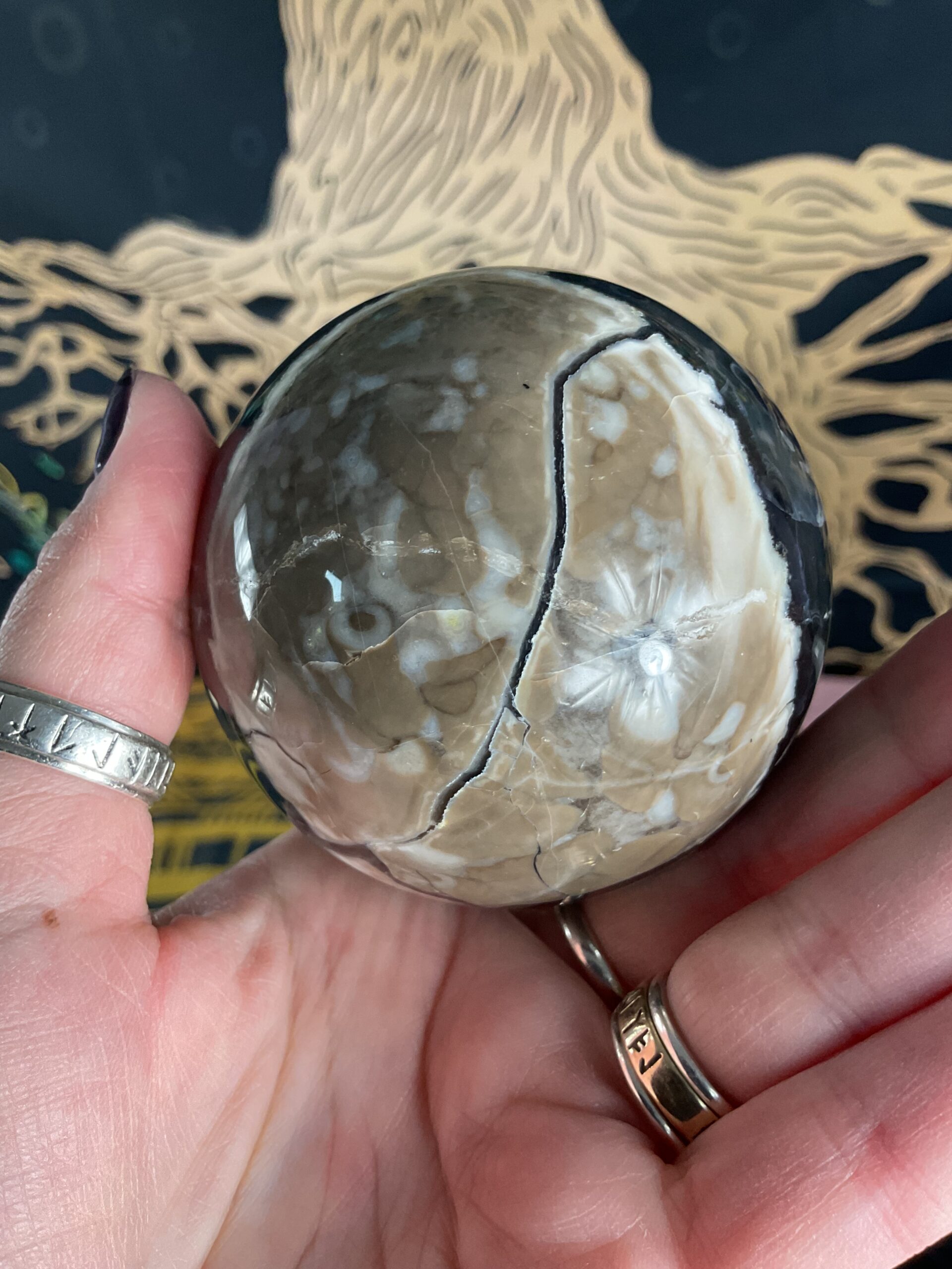 Volcano Agate Sphere - Image 6