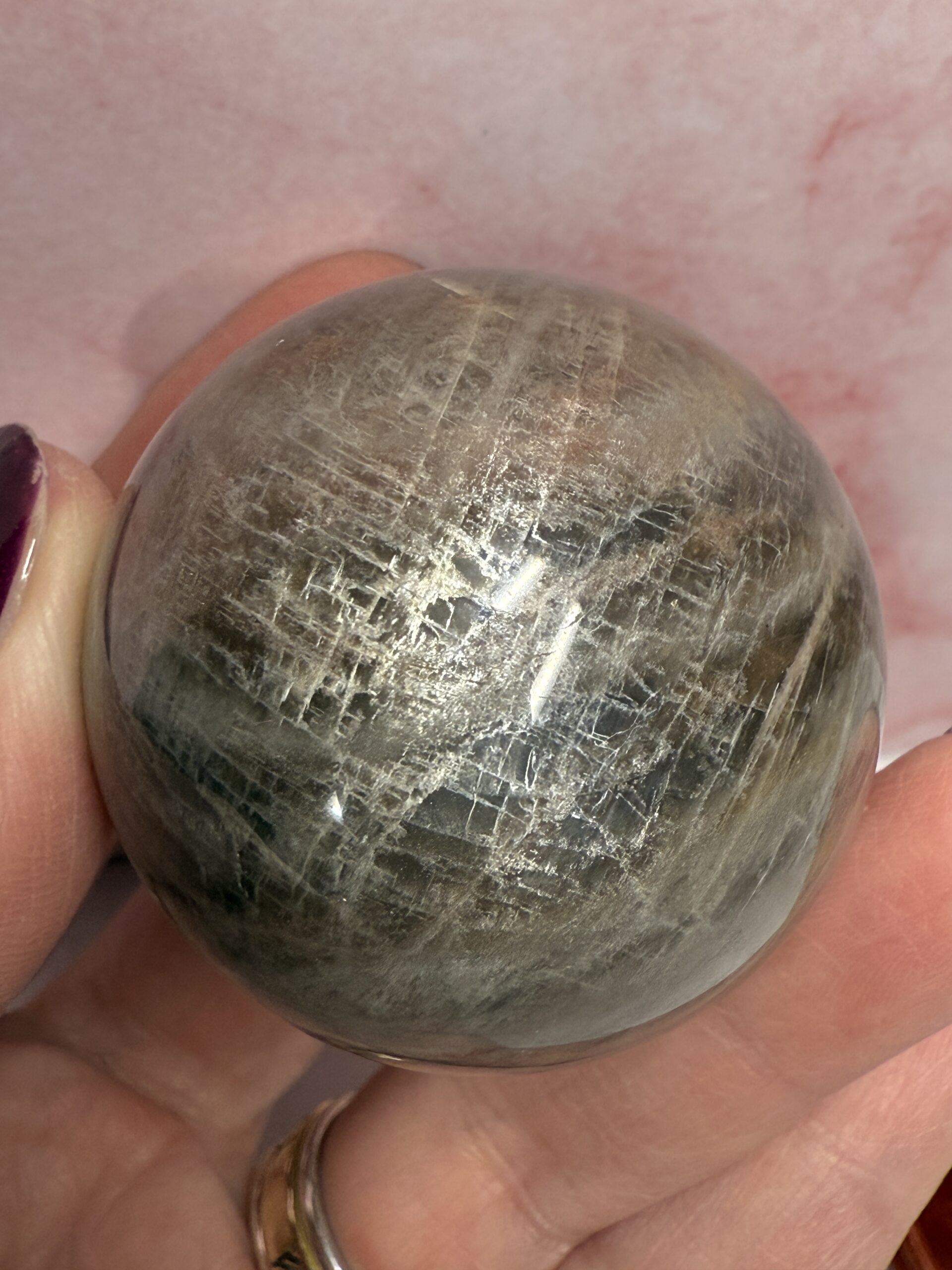 Black Moonstone Sphere