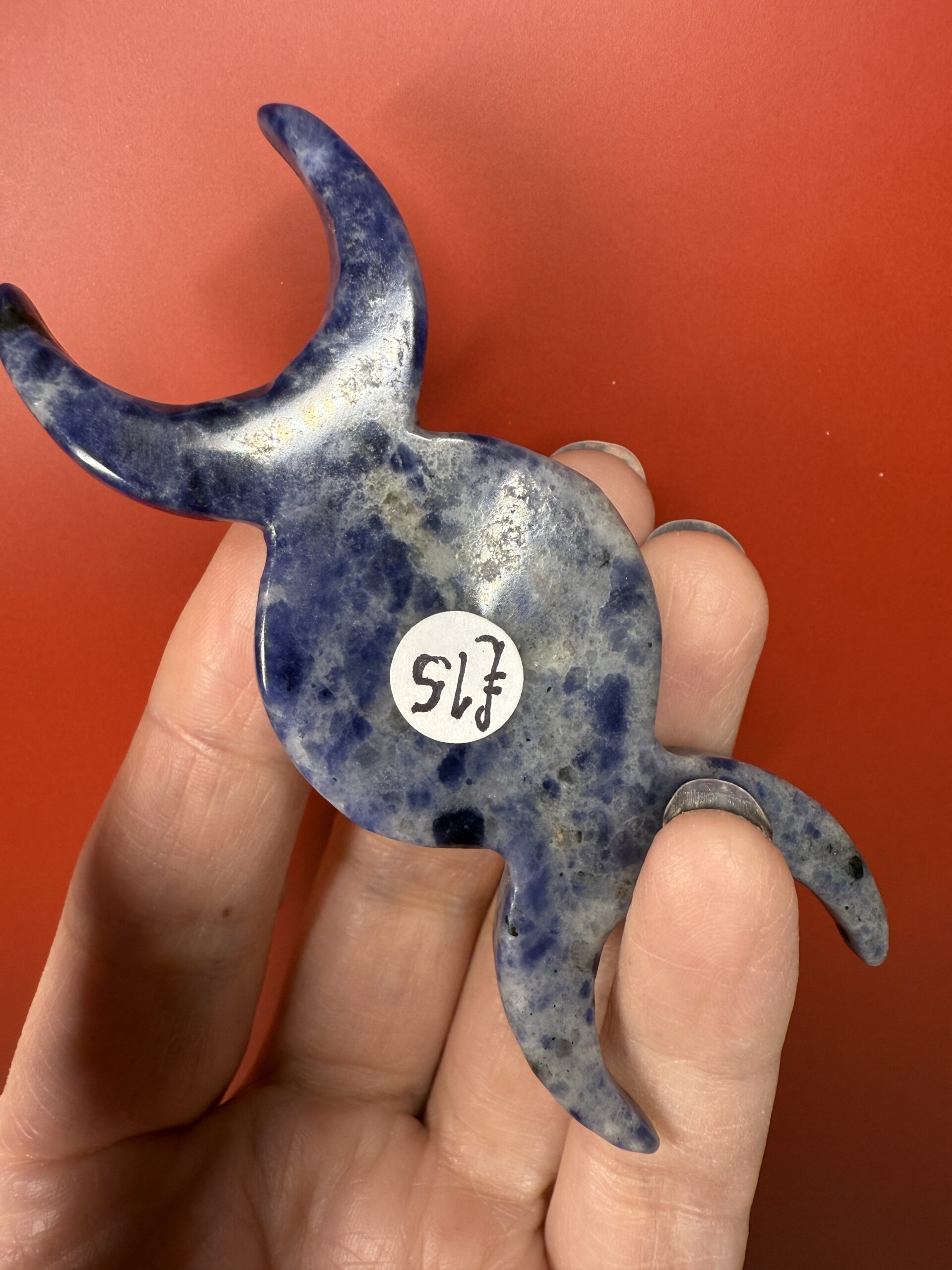 Sodalite Triple Moon Carving - Image 6